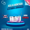 Aguja montada 5-0 Vicryl Absorbible Ethicon c/u   