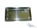 Bandejas lisas acero inox 20 x 10 x 2 cm